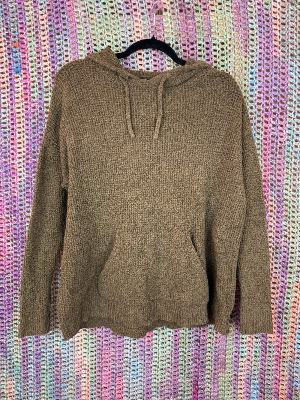 Natural Relflections Waffle Knit Hoodie (Size S)